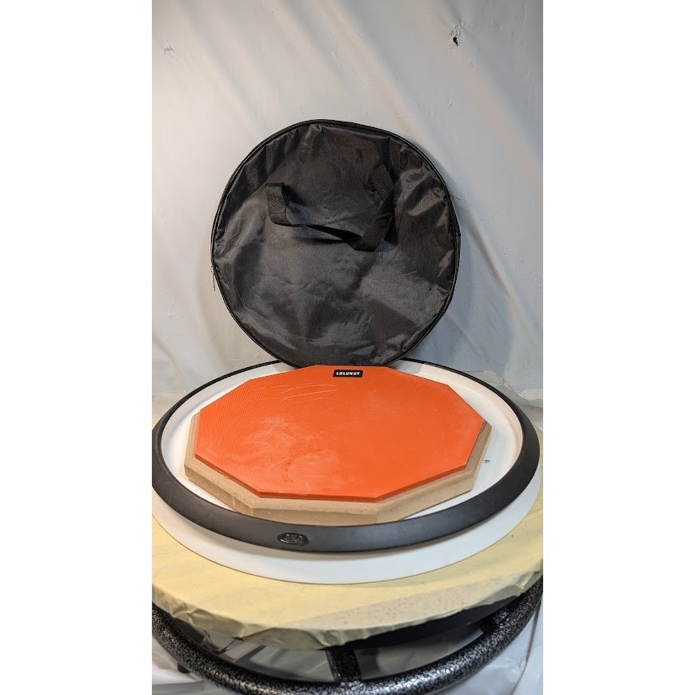 Evans lolunut RealFeel Drum Practice Pad Set Bundle Stand Case Multi Percussion - Picture 2 of 14